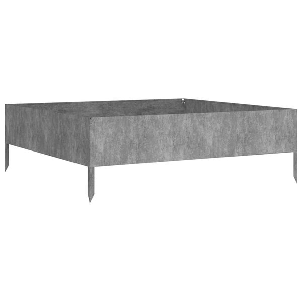 vidaXL Korotettu kukkalaatikko 100x100x33,5 cm Corten ter&auml;s