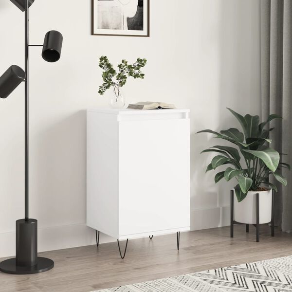 vidaXL Senkki valkoinen 40x35x70 cm tekninen puu