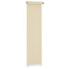 vidaXL Rullaverho ulkotiloihin, kermanv&auml;rinen, 65(L)x230(K) cm, HDPE