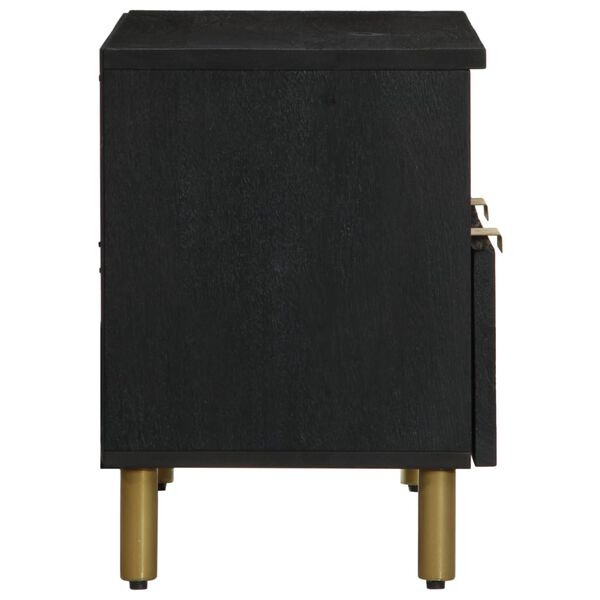 vidaXL TV-taso musta 70x33x46 cm tekninen puu