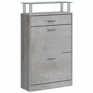 vidaXL Kenk&auml;kaappi betoninharmaa 63x24x104 cm tekninen puu