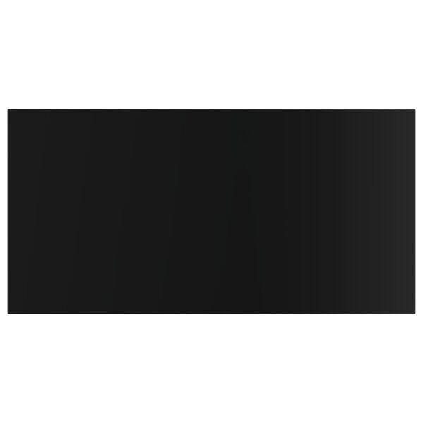 vidaXL Kirjahyllytasot 4 kpl korkeakiilto musta 80x40x1,5 cm lastulevy