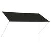 vidaXL Sis&auml;&auml;nkelattava markiisi 250x150 cm antrasiitti
