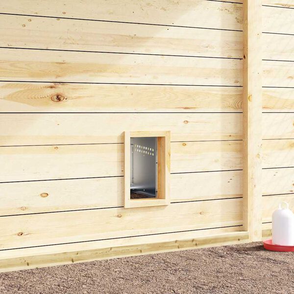 vidaXL Kanan pes&auml;laatikko 1 lokero jaloilla galvanoitu ter&auml;s