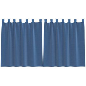 vidaXL Voile-verhot lenkeill&auml; 2 kpl tummansininen 140x140 cm