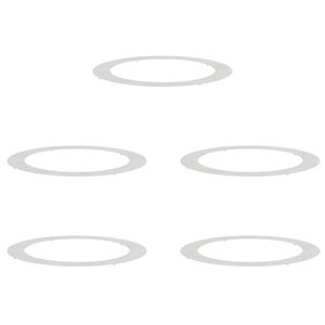 vidaXL sopiva Litteille puu renkaalle 5 kpl Hopea &Oslash;90/120 cm