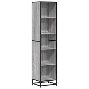 vidaXL Kirjakaappi Harmaa Sonoma 40x35x170,5 cm Engineered Wood