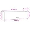 vidaXL Vaatekaappi ruskea tammi 100x32,5x35 cm tekninen puu