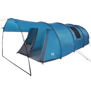 vidaXL Tunneliteltta 4-henkiselle Sininen ja harmaa 740 x 370 x 220 cm