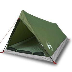 vidaXL Camping teltta 2 hengelle oliivinvihre&auml; vedenpit&auml;v&auml;