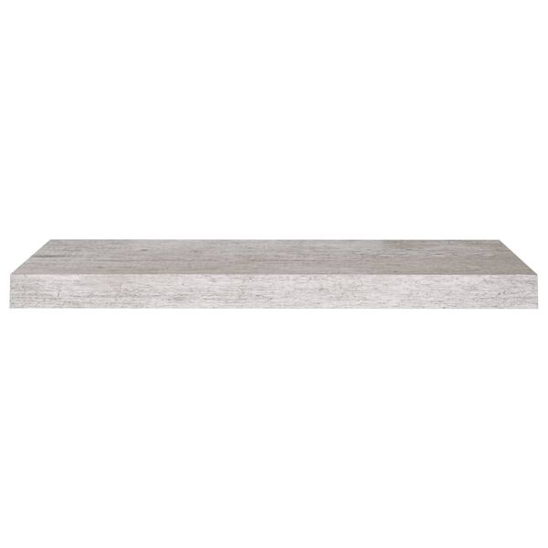 vidaXL Kelluva sein&auml;hylly betoninharmaa 60x23,5x3,8 cm MDF