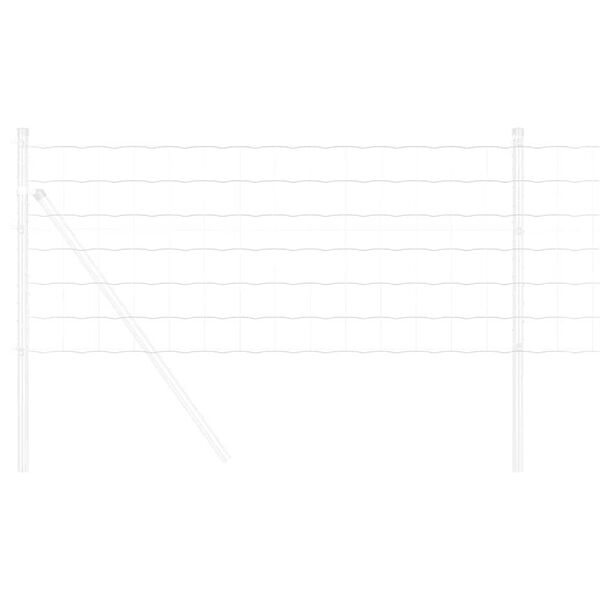 vidaXL Euroaita Hopea 0,4 x 10 m Kuumasinkitty rauta