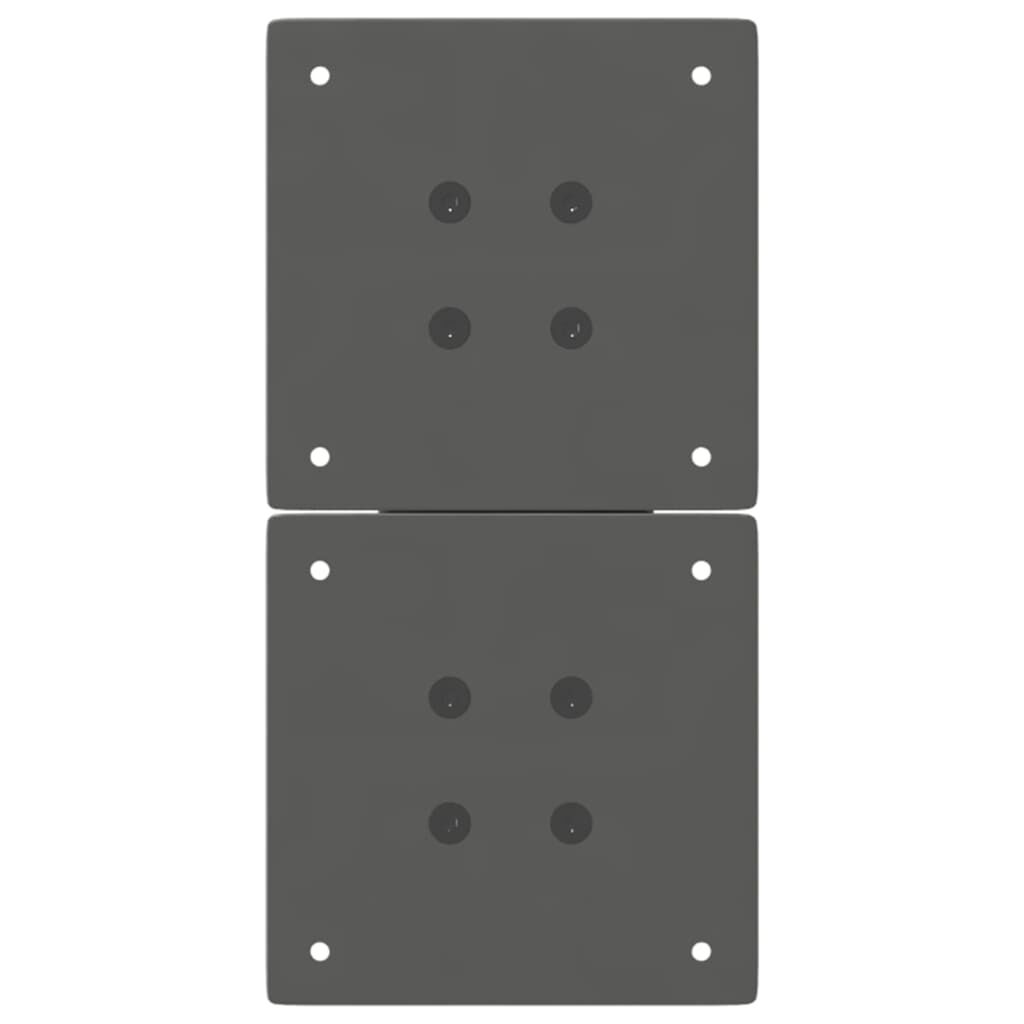 vidaXL Sohvapöydän jalat X-muotoiset 2 kpl antrasiitti 38x(42-43) cm teräs