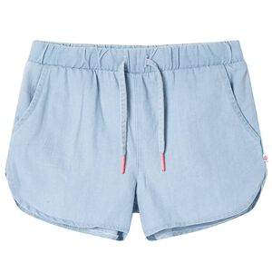 vidaXL Lasten shortsit vaalea farkunsininen 92