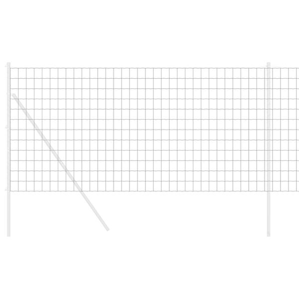 vidaXL Euroaita Harmaa 1.4 x 10 m PVC-pintainen rauta