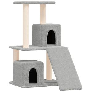 vidaXL Kissan kiipeilypuu sisal- raapimispylv&auml;ill&auml; vaaleanharm. 82 cm