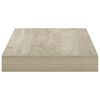 vidaXL Kelluvat sein&auml;hyllyt 4 kpl tammi 40x23x3,8 cm MDF