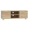 vidaXL TV-taso Sonoma-tammi 120x40,5x35 cm tekninen puu