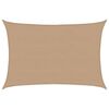 vidaXL Aurinkopurje 160 g/m&sup2; ruskeanharmaa 5x7 m HDPE