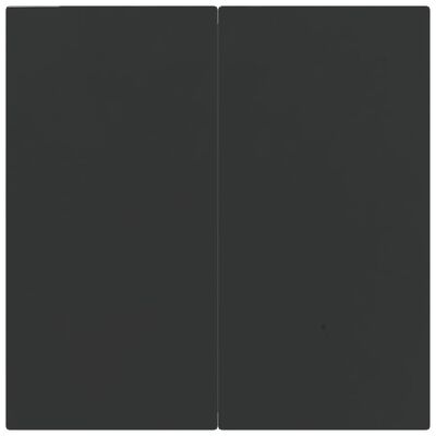 vidaXL 5-osainen Ulkoruokailuryhmä harmaa/musta polyrottinki ja teräs