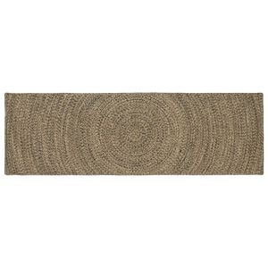 vidaXL Alue matot Luonnollinen ja musta 80 x 300 cm Juutti