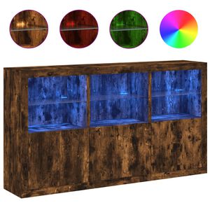 vidaXL Senkki LED-valoilla savutammi 181,5x37x100 cm