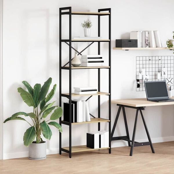 vidaXL Kirjahylly Sonoman tammi 40 x 30 x 85 cm Tekninen puu