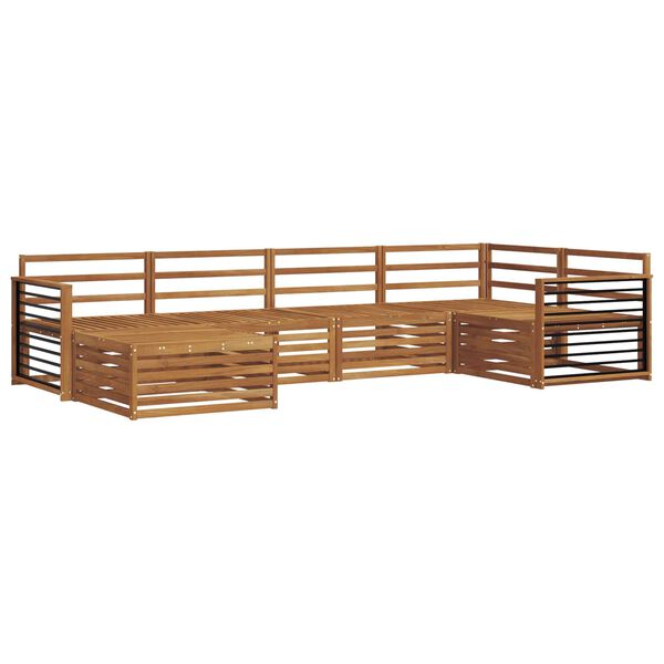 vidaXL Ulkosohvakokoelma 6 pcs Luonnollinen