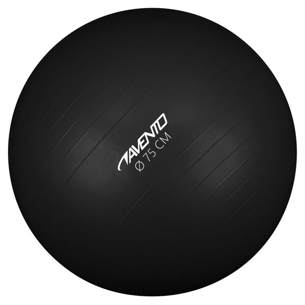 Avento Fitness/jumppapallo halkaisija 75 cm musta