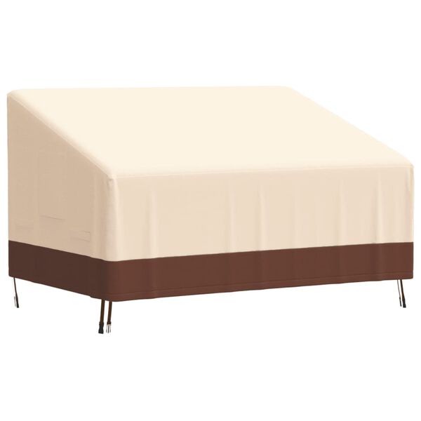 vidaXL 2-istuttava Penkinsuoja beige 137x97x48/74 cm 600D Oxford