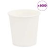 vidaXL Paperiset kahvikupit 1000 kpl 4oz 100ml valkoinen