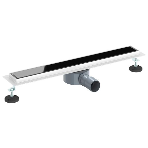 vidaXL Suihkukaivo lasikannella ja 360&deg; syphonilla Musta 60 cm