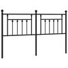 vidaXL Metallinen vaihtop&auml;&auml;ty musta 160 cm