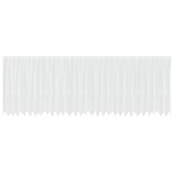 vidaXL Verkkoverho verhoilla Valkoinen 180 x 750 cm Polyesteri