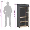 vidaXL 3-kerroksinen Vaatekaappi 79x40x170 cm kangas