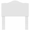 vidaXL Päätylevy päätyllä Valkoinen 90 cm Tekninen puu