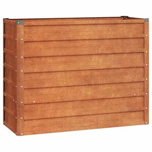 vidaXL Korotettu kukkalaatikko ruoste 100x40x77 cm Corten ter&auml;s
