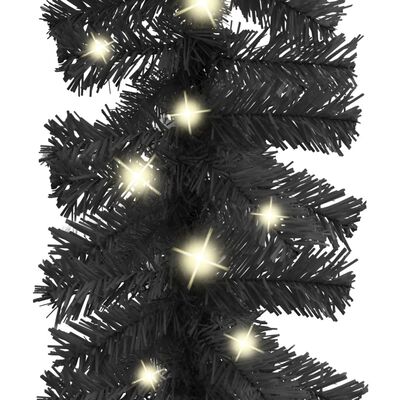 vidaXL Jouluköynnös LED-valoilla 5 m musta
