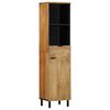 vidaXL Kylpyhuonekaappi Ruskea 38x33x160 cm Massiivipuu Mango
