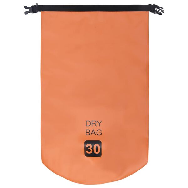vidaXL Kuivapussi oranssi 30 l PVC