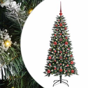 vidaXL Tekojoulukuusi Vihre&auml; 120 cm PVC, muovi ja ter&auml;s