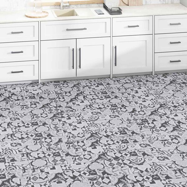 vidaXL Lattialankut 36 pcs Harmaa 5,02 m&sup2; Polyvinyylikloridi