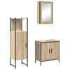 vidaXL Kylpyhuonekalustesetti 3 kpl Ruskea 60 x 30 x 60 cm