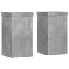 vidaXL Kasvitelineet 2 kpl betoninharmaa 10x10x18 cm tekninen puu