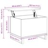 vidaXL Sohvapöytä valkoinen 60x44,5x45 cm tekninen puu
