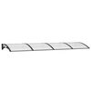 vidaXL Ovikatos musta 350x100 cm polykarbonaatti