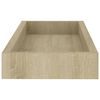 vidaXL Loggia sein&auml;hyllyt 2 kpl tammi 40x15x4 cm MDF