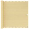 vidaXL Parvekkeen suoja beige 90x300 cm HDPE