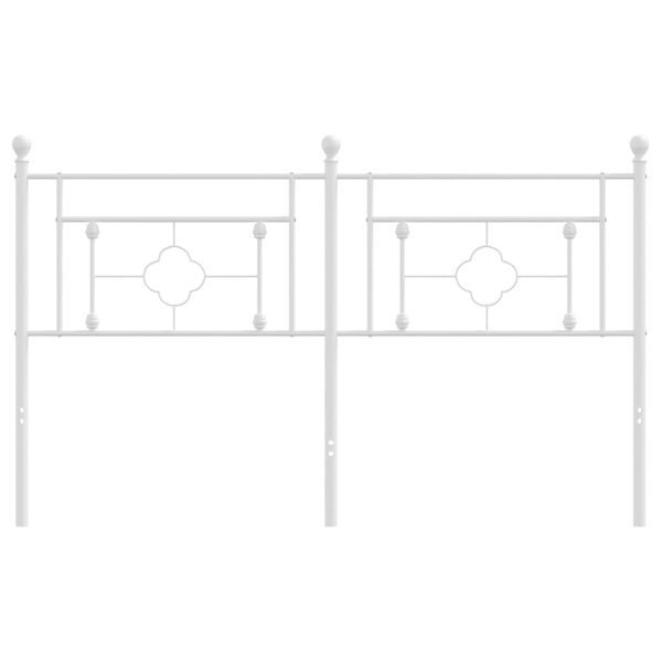 vidaXL Metallinen vaihtop&auml;&auml;ty valkoinen 160 cm