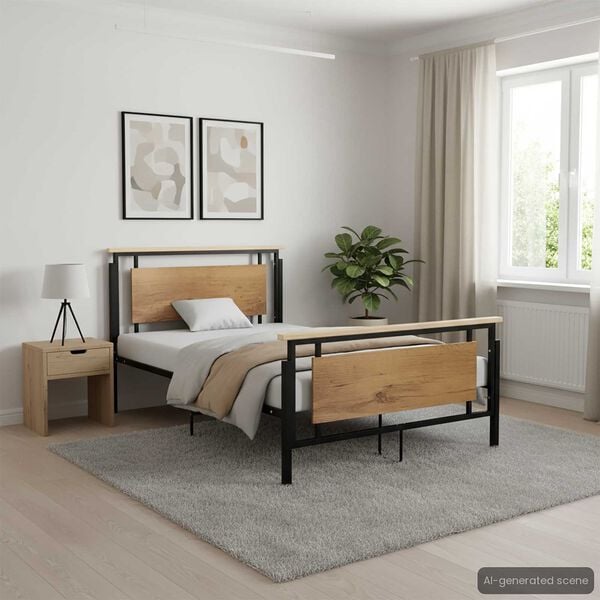 vidaXL S&auml;ngynrunko metalli 120x200 cm